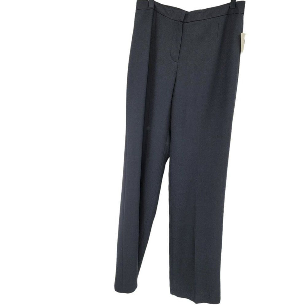 Evan Picone Black Pants Womens Size 4 New Dress Career Relaxed Pleated Trousers